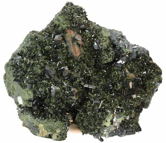 Lustrous Epidote Crystal Cluster - Pakistan #44072